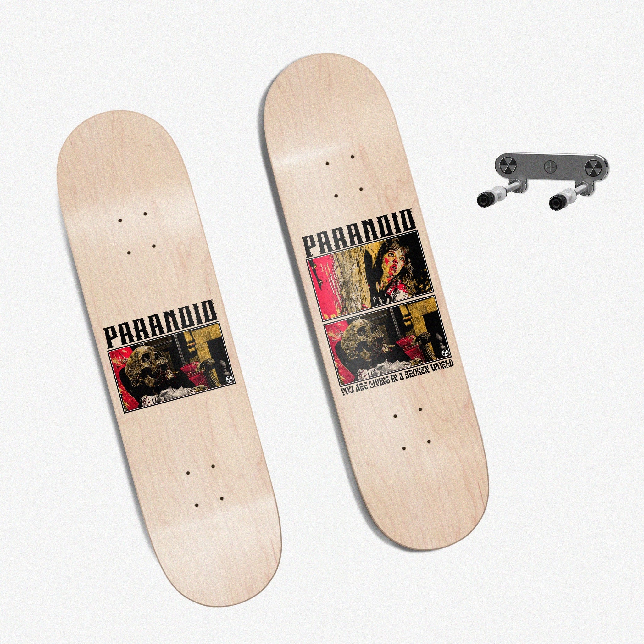 PARANOID PICTURES SKATEBOARD DECK (OPTIONAL WALL MOUNT)