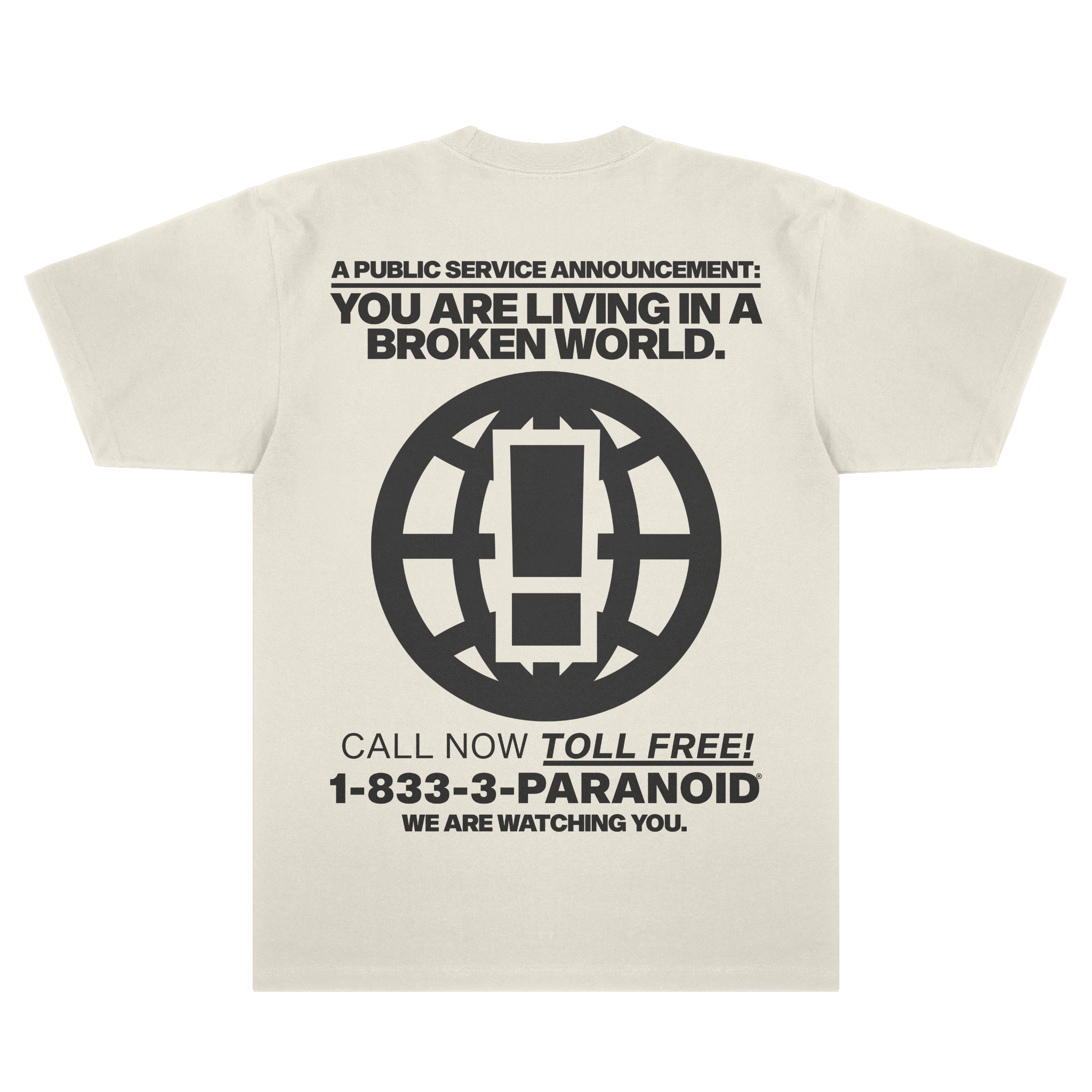BROKEN WORLD IVORY PREMIUM T-SHIRT