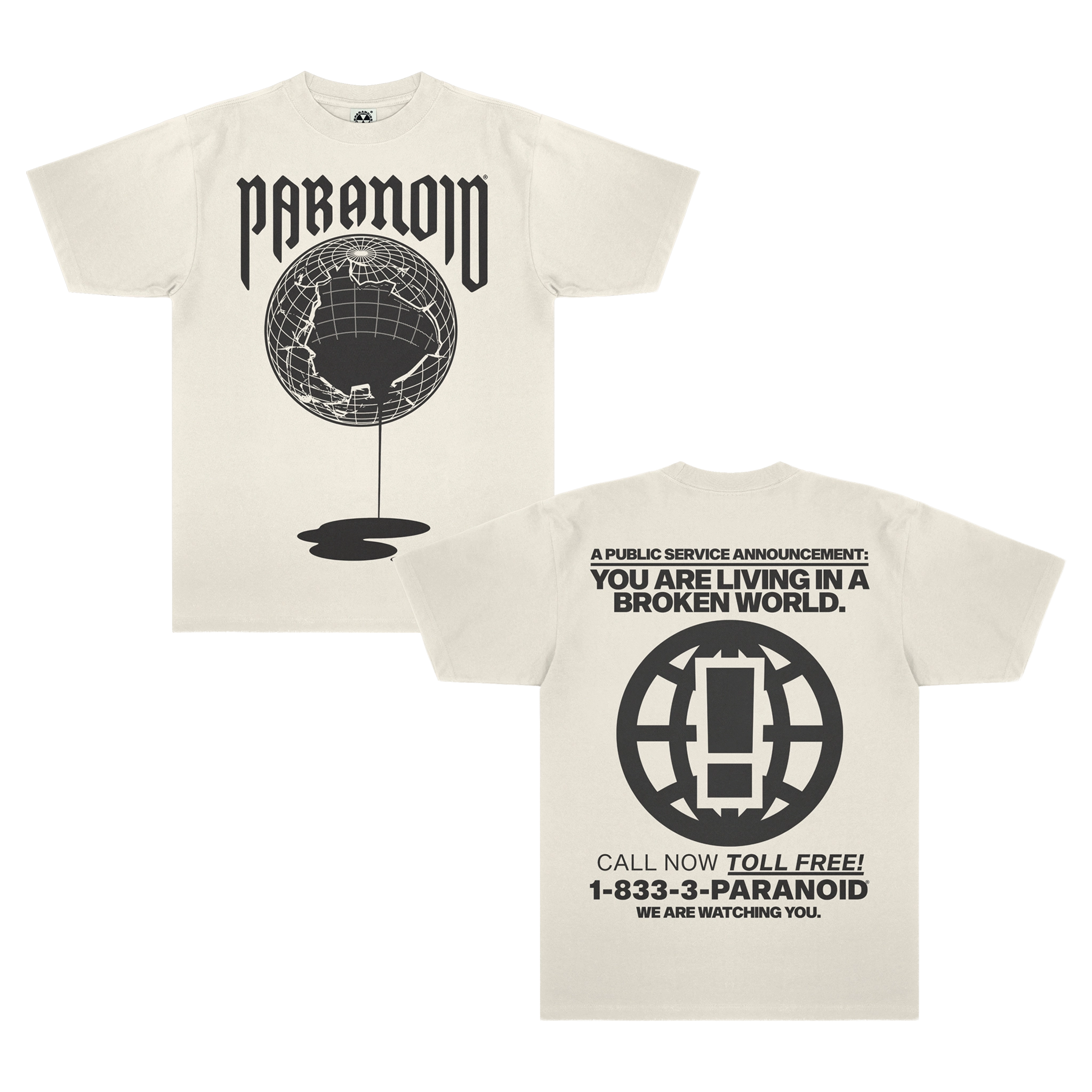 BROKEN WORLD IVORY PREMIUM T-SHIRT