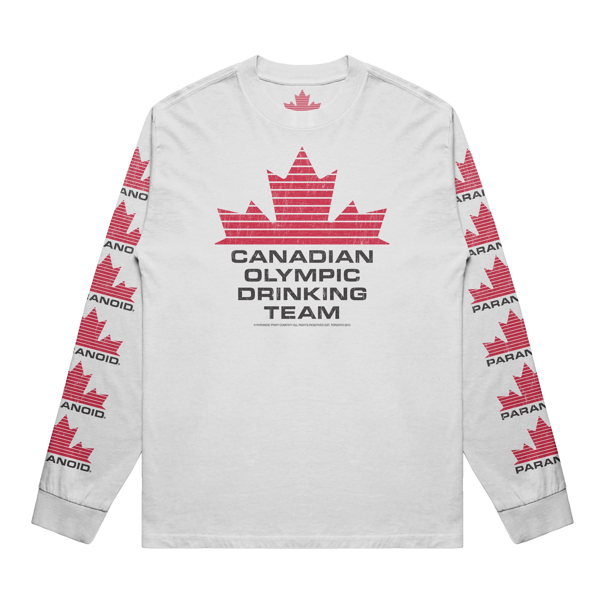 TEAM CANADA PREMIUM LONG SLEEVE WHITE T-SHIRT