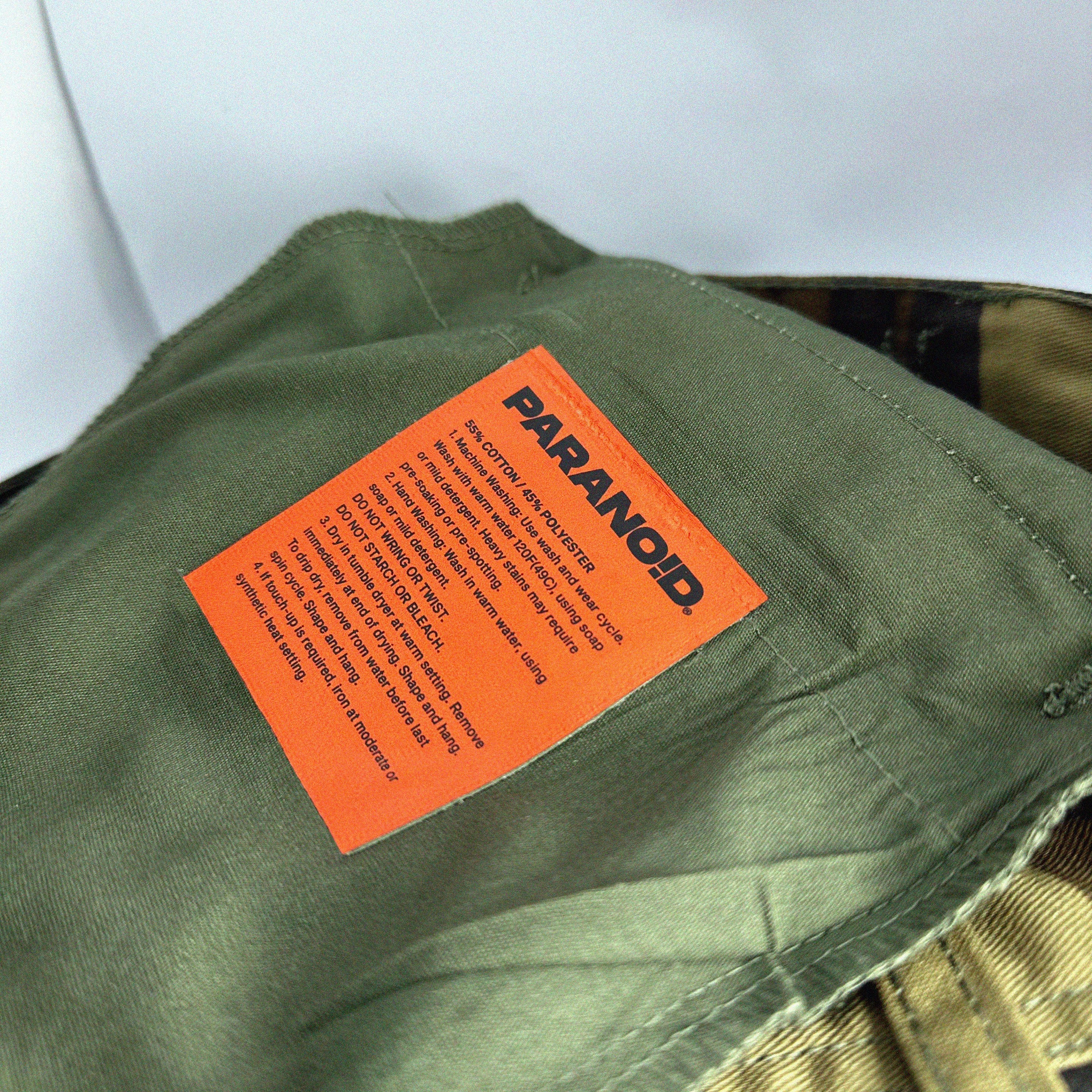 PARANOID CHAINS WOODLAND CAMO CARGO PANTS