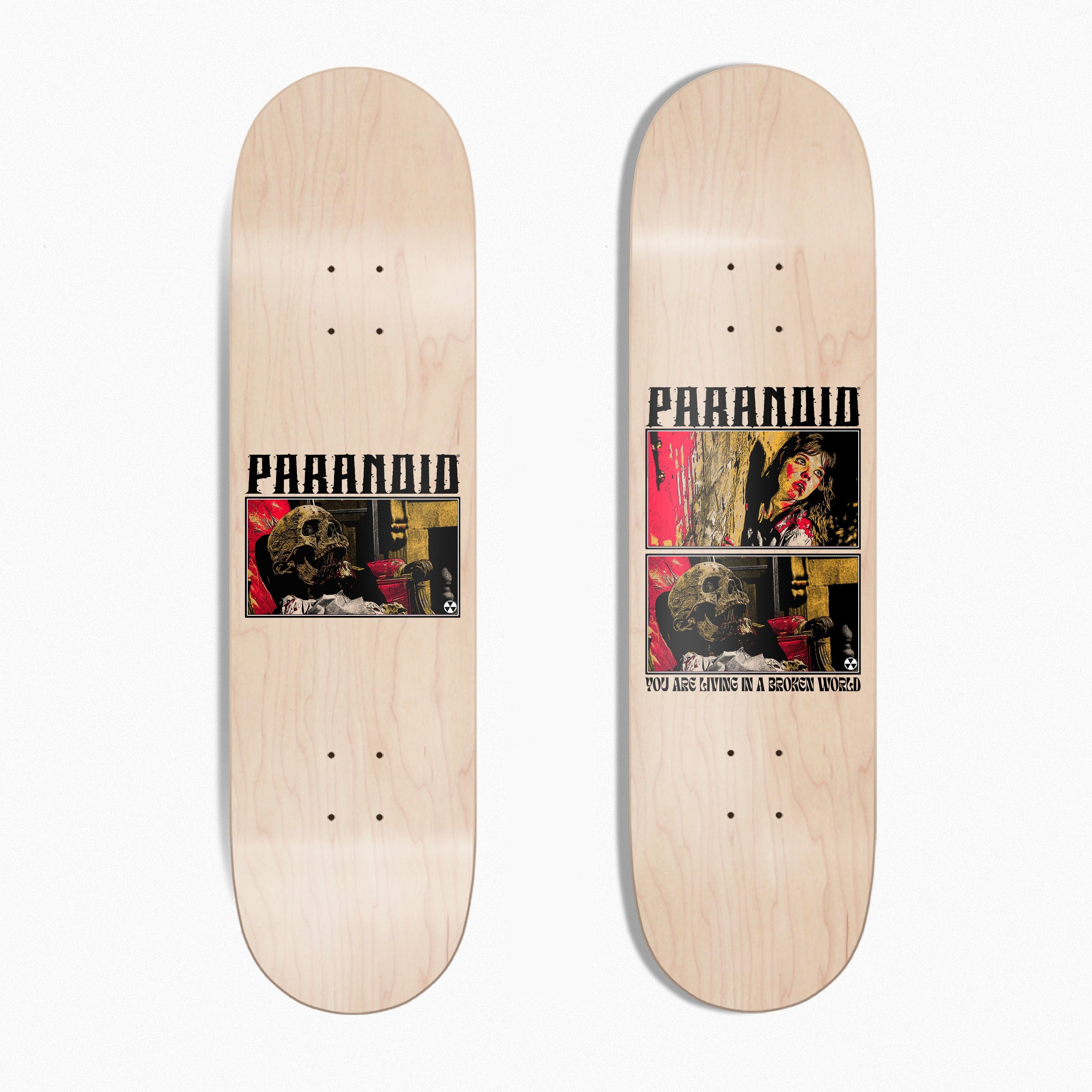 PARANOID PICTURES SKATEBOARD DECK (OPTIONAL WALL MOUNT)