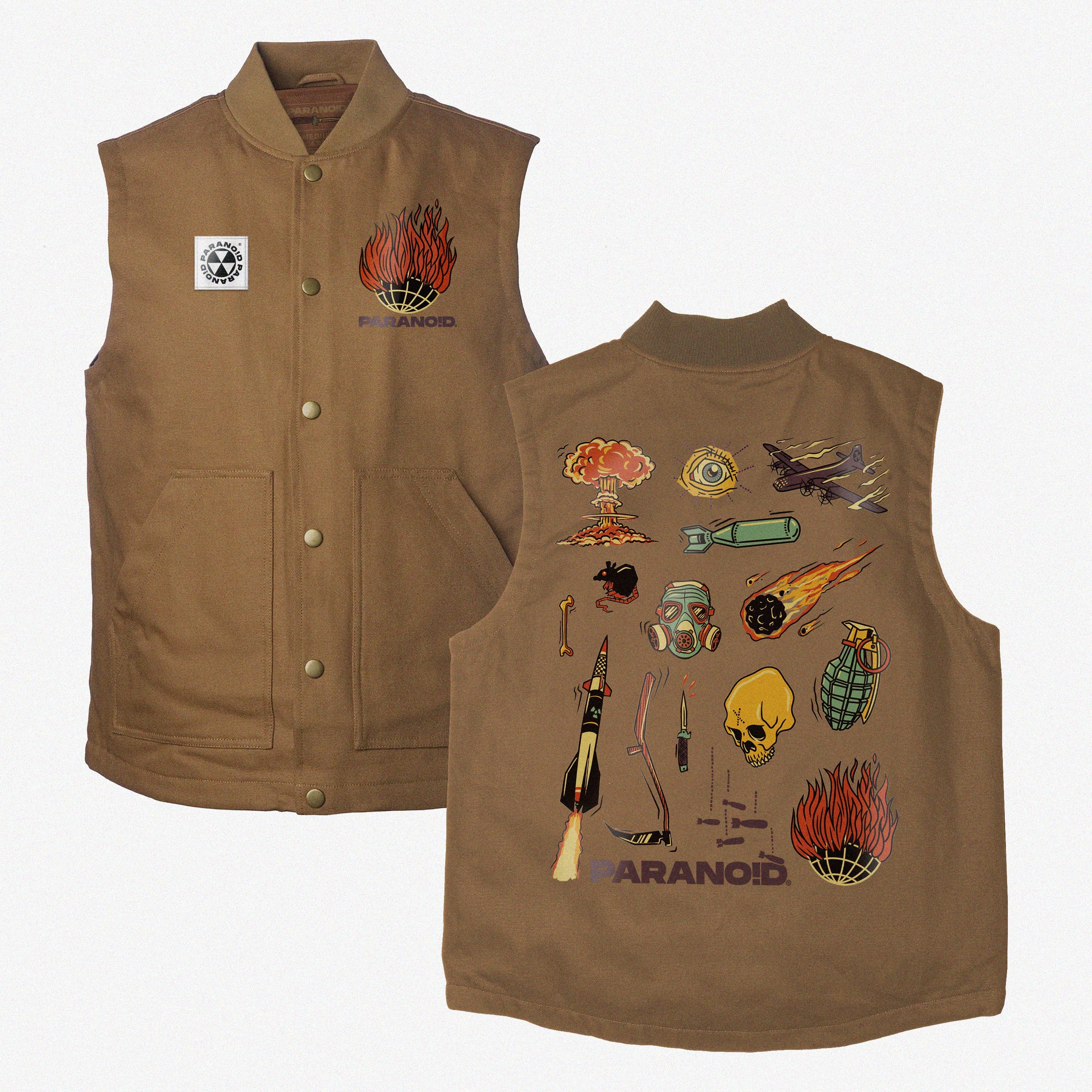 WONDERFUL WORLD INSULATED CANVAS WORK VEST