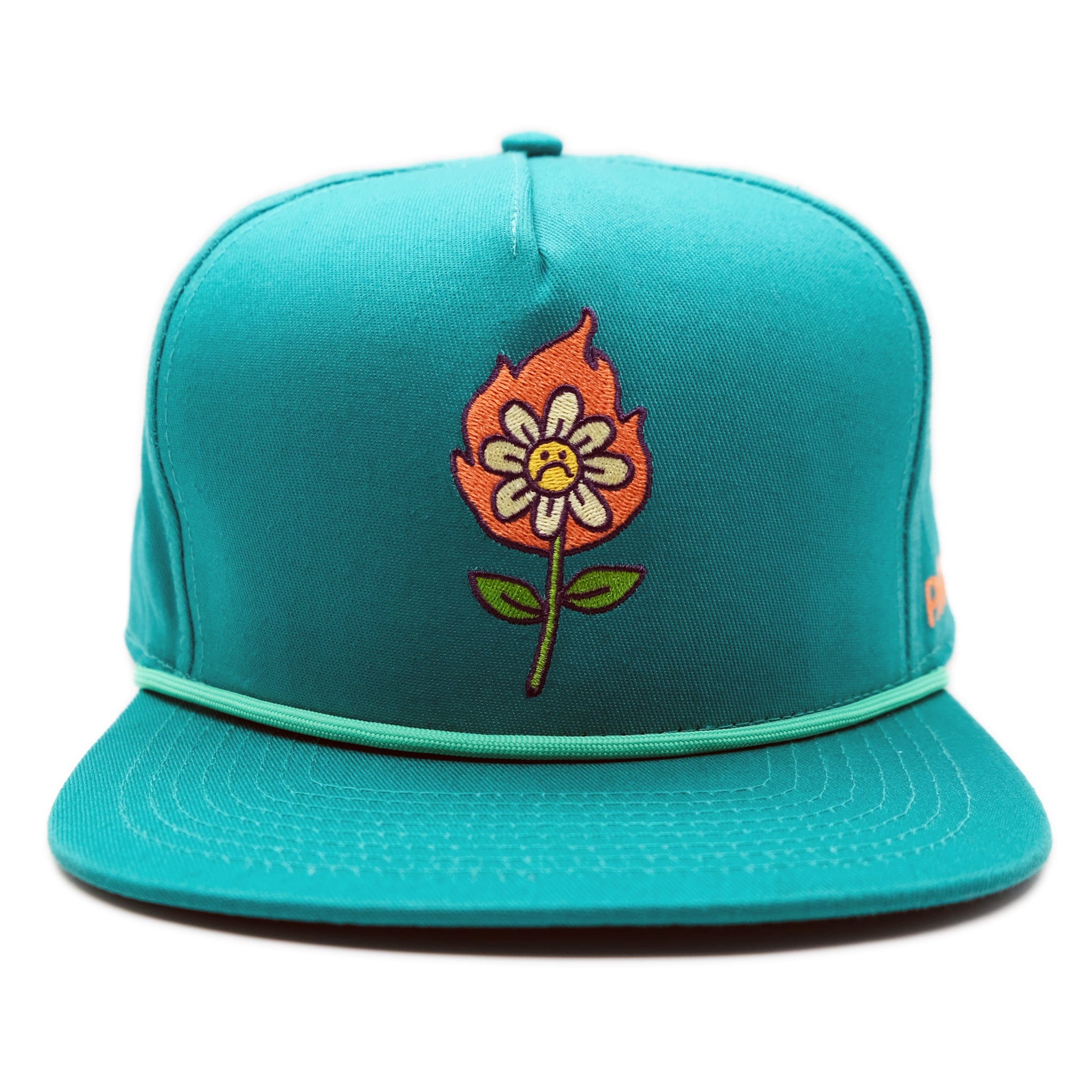 'FLOWER POWER' POPLIN CAP