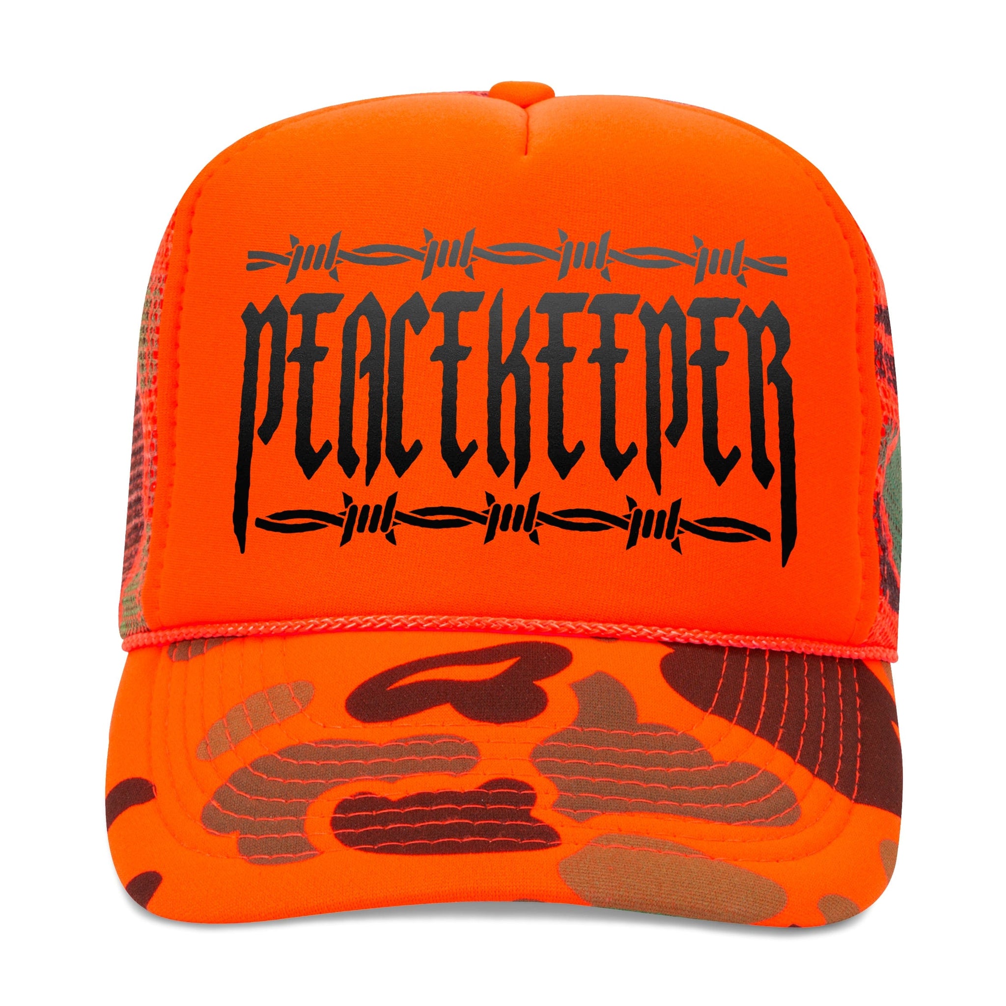 NEON 'PEACEKEEPER' TRUCKER HAT