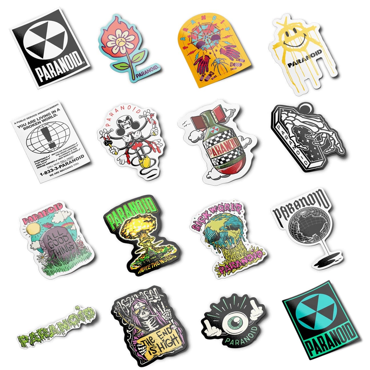5 STICKER MYSTERY PACK – PARANOID